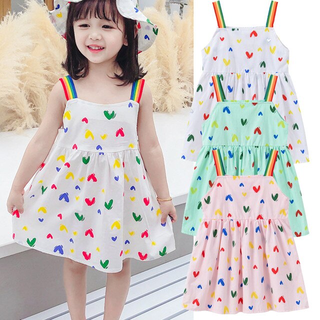 Sukienka dla małych dziewczynek na lato - modna i codzienna odzież dla dzieci - Wianko - 1