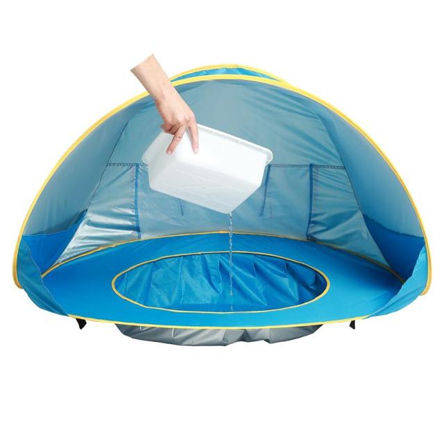 Namiot plażowy dla dzieci z przenośnym basenem i kloszem ochronnym przed promieniowaniem UV - schronisko Kid Outdoor Camping - Wianko - 5