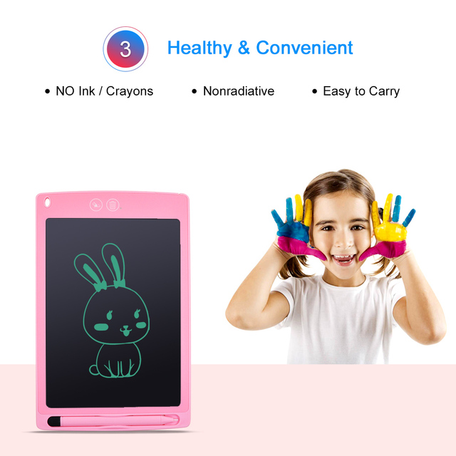 Tablet cyfrowy LCD dla dzieci CHIPAL 10 cali z wymazywalnym ekranem i długopisem stylus - Wianko - 8