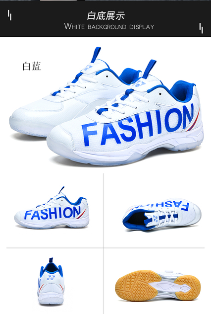 Profesjonalne buty do tenisa uniseks siatkarskie/badmintonowe - niebieskie, oddychające, sportowe trampki - Wianko - 35