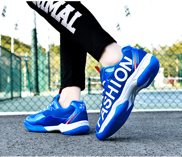 Profesjonalne buty do tenisa uniseks siatkarskie/badmintonowe - niebieskie, oddychające, sportowe trampki - Wianko - 23