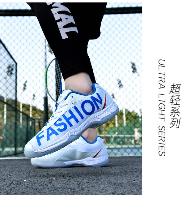 Profesjonalne buty do tenisa uniseks siatkarskie/badmintonowe - niebieskie, oddychające, sportowe trampki - Wianko - 19