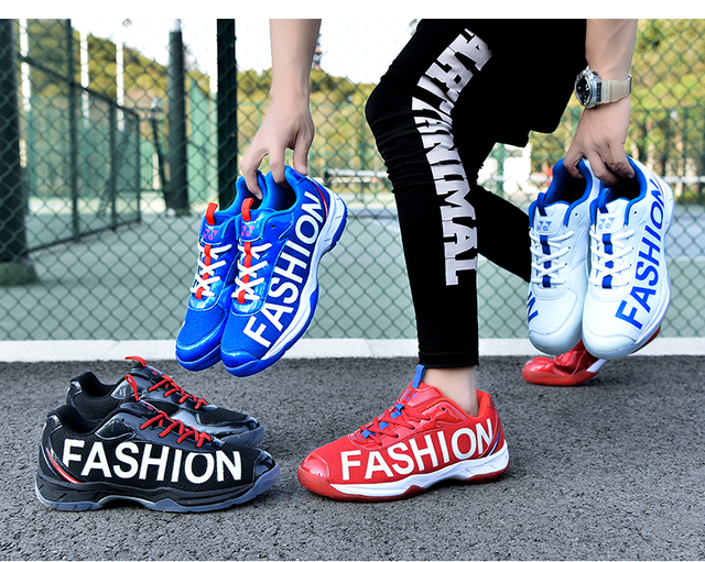 Profesjonalne buty do tenisa uniseks siatkarskie/badmintonowe - niebieskie, oddychające, sportowe trampki - Wianko - 30