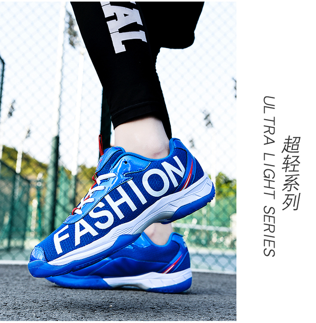 Profesjonalne buty do tenisa uniseks siatkarskie/badmintonowe - niebieskie, oddychające, sportowe trampki - Wianko - 24