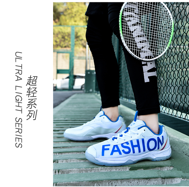 Profesjonalne buty do tenisa uniseks siatkarskie/badmintonowe - niebieskie, oddychające, sportowe trampki - Wianko - 17