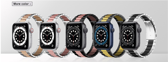 Damski pasek diamentowy ze stali nierdzewnej do Apple Watch serii iWatch 7 6 5 4 - Wianko - 3