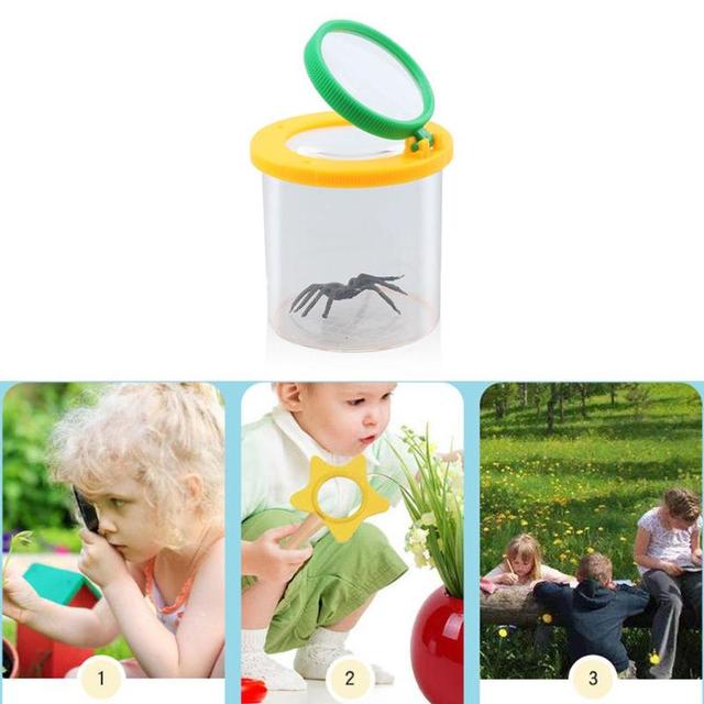 Przenośne podręczne lupy do obserwacji owadów dla dzieci edukacyjne zabawki - Wianko - 6