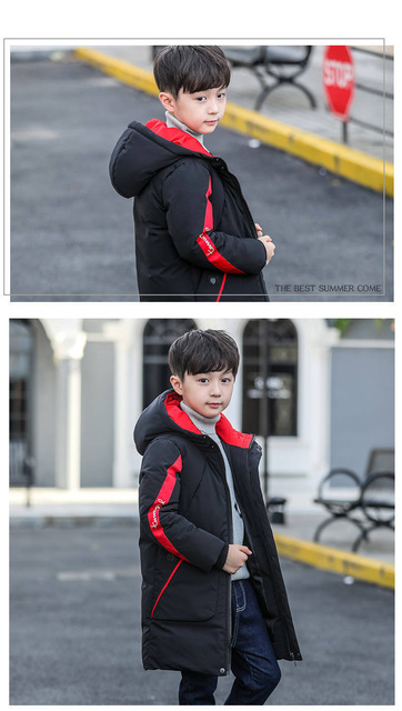 Nowa bawełniana kurtka Parka dla chłopców na jesień/zimę 2020 - ciepła, modna i przystojna z kapturem - Wianko - 8