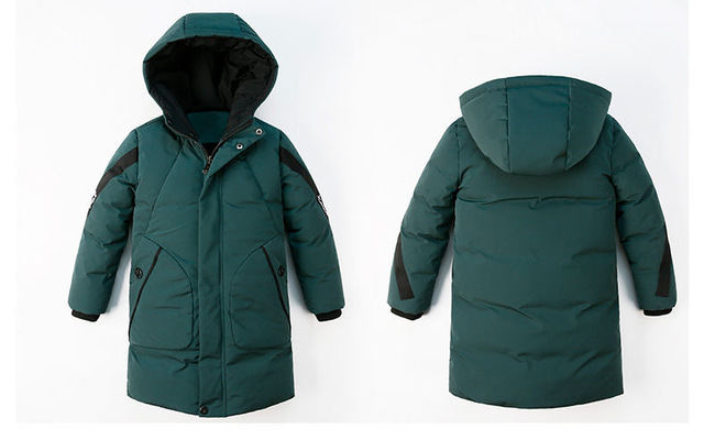 Nowa bawełniana kurtka Parka dla chłopców na jesień/zimę 2020 - ciepła, modna i przystojna z kapturem - Wianko - 2