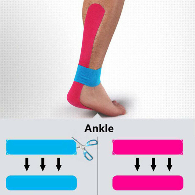 Taśma elastyczna do odzyskiwania sportowego oraz łagodzenia bólu mięśni - ochraniacz na kolana i bandaż fitness - Wianko - 5