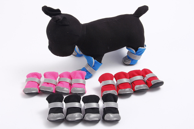 Odblaskowe antypoślizgowe buty dla psów - wodoodporne i oddychające, ochraniacz na łapy dla małych i średnich psów - Wianko - 8