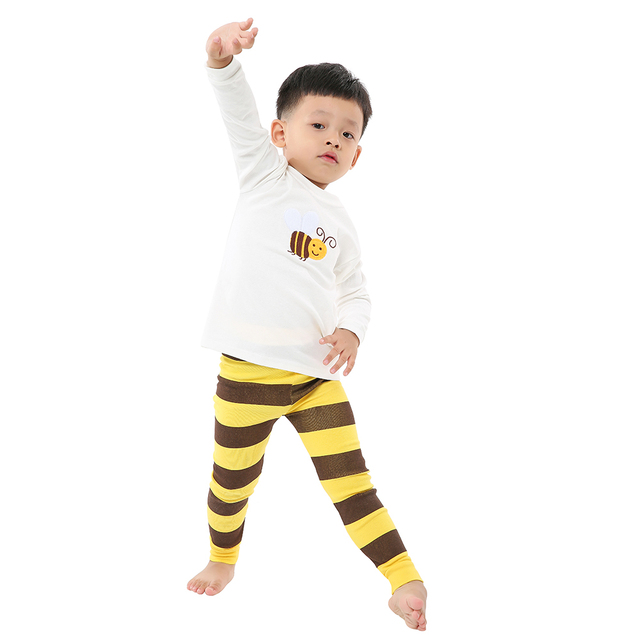 Dziecięcy zestaw piżam z bawełny, wygodny i stylowy: Koszulka z rakieta, spodnie - Wianko - 4