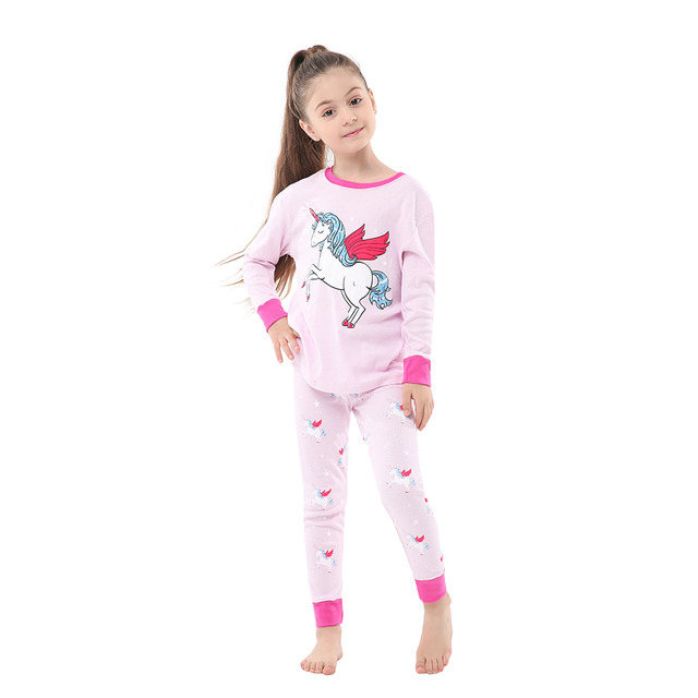 Dziecięcy zestaw piżam z bawełny, wygodny i stylowy: Koszulka z rakieta, spodnie - Wianko - 10