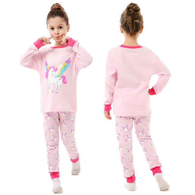 Dziecięcy zestaw piżam z bawełny, wygodny i stylowy: Koszulka z rakieta, spodnie - Wianko - 13