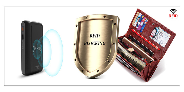 Portfel damski RFID z 100% prawdziwej skóry, długi model z zamkiem błyskawicznym i kieszonką na monety - luksusowa marka 2021 - Wianko - 5