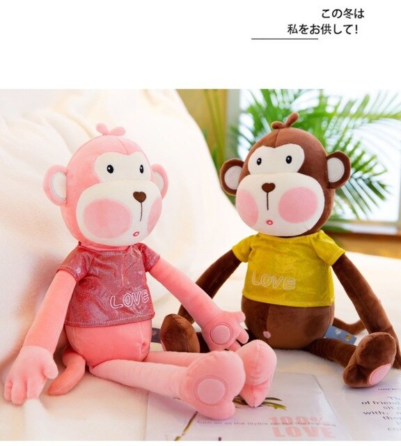 Poduszka nożna małpy dużej wielkości z postaciami z kreskówek - idealna przytulanka dla dzieci - Wianko - 13