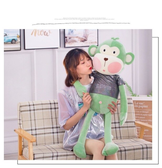 Poduszka nożna małpy dużej wielkości z postaciami z kreskówek - idealna przytulanka dla dzieci - Wianko - 12