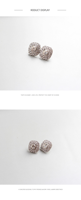 Teksturowane kryształowe owalne kolczyki cyrkon w kształcie ONEIRIC DIARY - dla kobiet, na randki - Wianko - 2