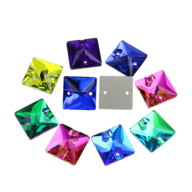 Kamienie luźne kryształowe VDD Square K9 Crystal do ręcznego szycia na ubrania - Wianko - 7