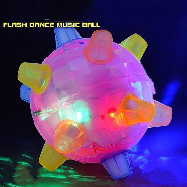 Wibrująca gra z piłkami Funny LED Jumping Joggle Sound - zabawkowa piłka dla dzieci, reagująca na dźwięki, migająca - Wianko - 1