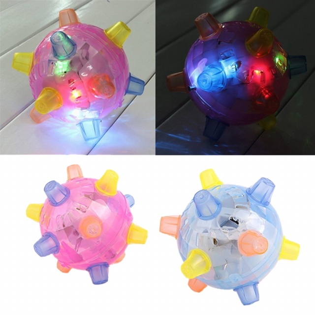 Wibrująca gra z piłkami Funny LED Jumping Joggle Sound - zabawkowa piłka dla dzieci, reagująca na dźwięki, migająca - Wianko - 5