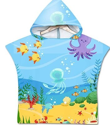Dinozaur plaża Poncho ręcznik z kapturem dla dzieci - Wianko - 17