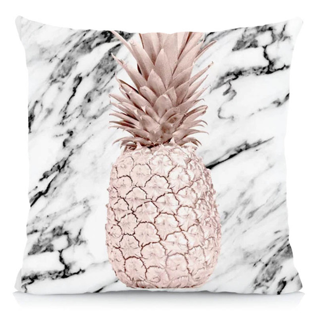 Poszewka na poduszkę z geometrycznym wzorem - XUNYU Nordic Tropic, ananas, poliester, dekoracyjna - Wianko - 5