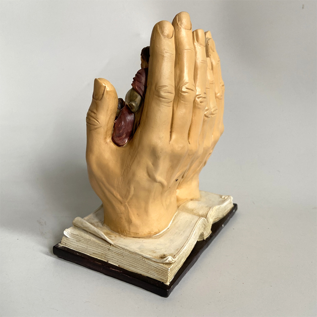 Rzeźba dłoni Jezusa Chrystusa na Ostatniej Wieczerzy - religijny posąg ozdoba do dekoracji domu - Wianko - 9