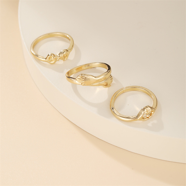 Pierścień z metalu w kształcie węża z czeskimi kamieniami i ozdobą w kształcie serca, w kolorze srebra, złota i fioletowej żywicy - biżuteria punkowa, prezencik prosty i modny - Wianko - 29