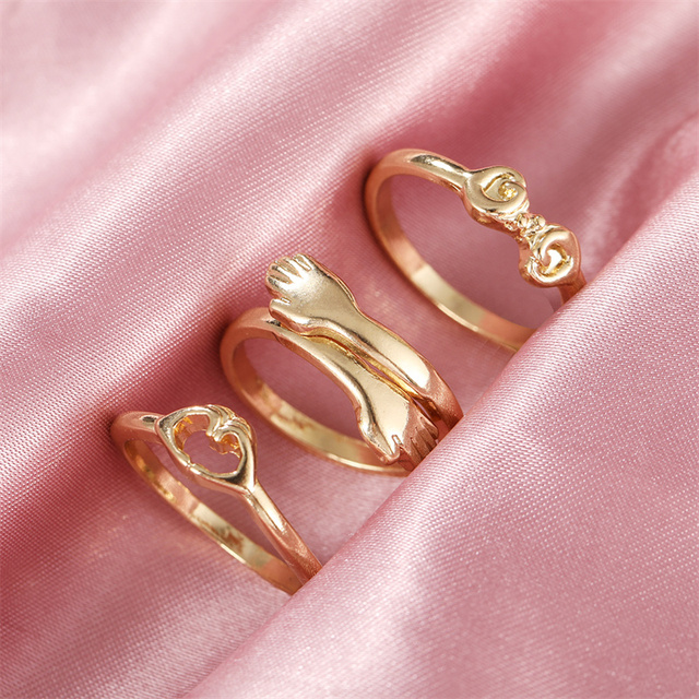 Pierścień z metalu w kształcie węża z czeskimi kamieniami i ozdobą w kształcie serca, w kolorze srebra, złota i fioletowej żywicy - biżuteria punkowa, prezencik prosty i modny - Wianko - 26