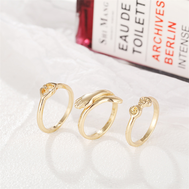 Pierścień z metalu w kształcie węża z czeskimi kamieniami i ozdobą w kształcie serca, w kolorze srebra, złota i fioletowej żywicy - biżuteria punkowa, prezencik prosty i modny - Wianko - 28