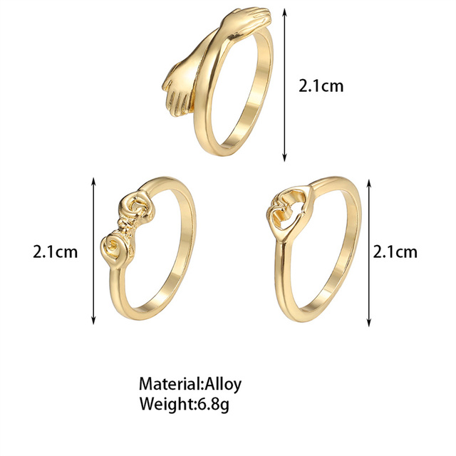 Pierścień z metalu w kształcie węża z czeskimi kamieniami i ozdobą w kształcie serca, w kolorze srebra, złota i fioletowej żywicy - biżuteria punkowa, prezencik prosty i modny - Wianko - 25