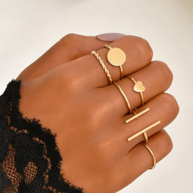 Pierścień z metalu w kształcie węża z czeskimi kamieniami i ozdobą w kształcie serca, w kolorze srebra, złota i fioletowej żywicy - biżuteria punkowa, prezencik prosty i modny - Wianko - 37