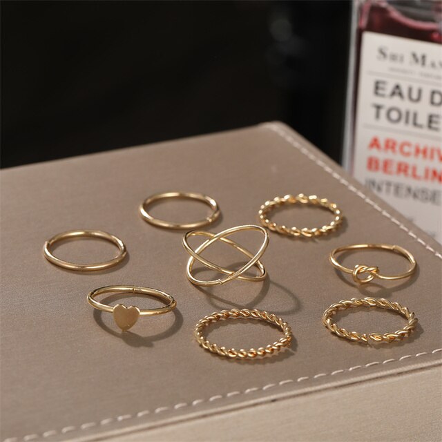 Pierścień z metalu w kształcie węża z czeskimi kamieniami i ozdobą w kształcie serca, w kolorze srebra, złota i fioletowej żywicy - biżuteria punkowa, prezencik prosty i modny - Wianko - 35