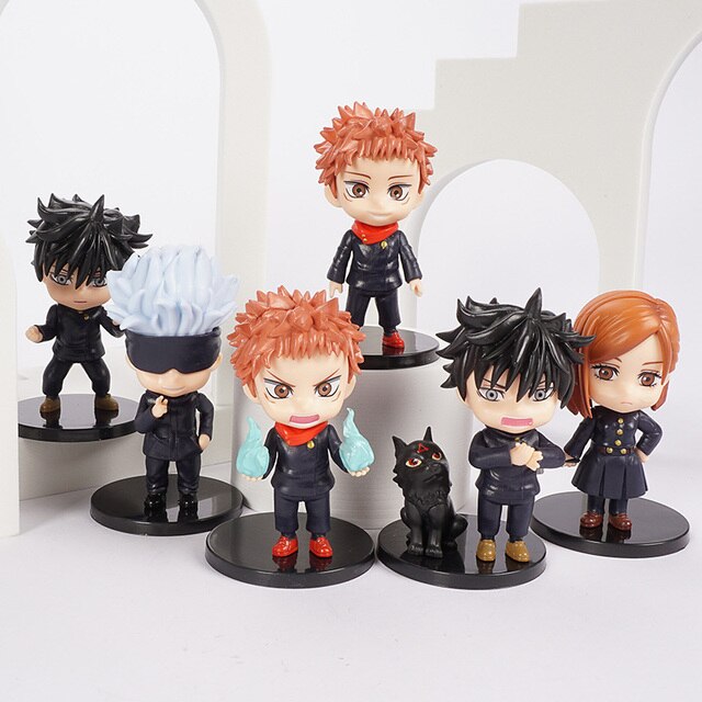 Figurki akcji z Anime Jujutsu Kaisen - Yuji Itadori i Gojo Satori (5/6/8 sztuk/zestaw) - Wianko - 7