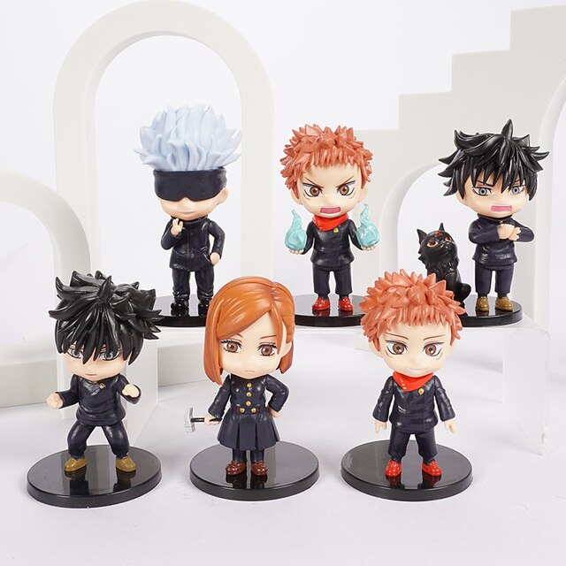 Figurki akcji z Anime Jujutsu Kaisen - Yuji Itadori i Gojo Satori (5/6/8 sztuk/zestaw) - Wianko - 3