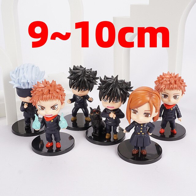 Figurki akcji z Anime Jujutsu Kaisen - Yuji Itadori i Gojo Satori (5/6/8 sztuk/zestaw) - Wianko - 1