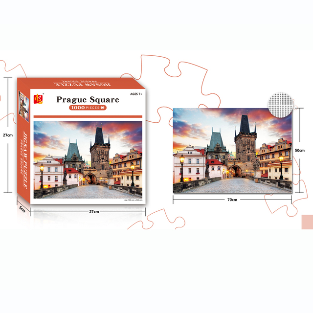 1000/500 sztuk Puzzle Krajobraz Montaż Obraz Zabawki Dla Dzieci i Dorosłych - Gry Edukacyjne i Prezent - Wianko - 5