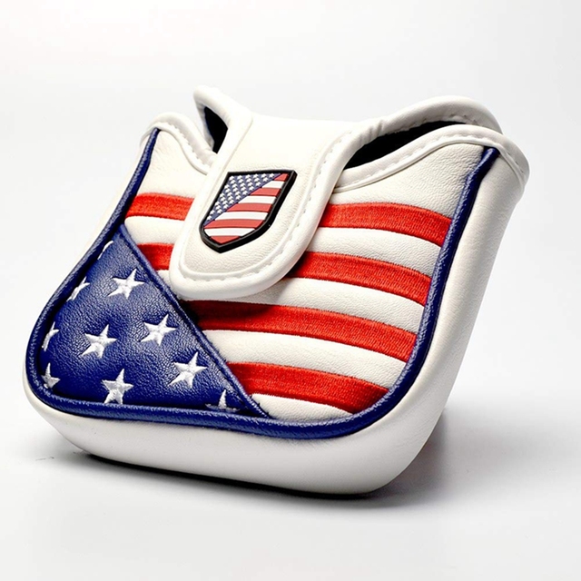 Pokrowiec na miotacz golfowy wodoodporny PU z wzorem magnetycznym - USA Flag Eagle - Wianko - 5