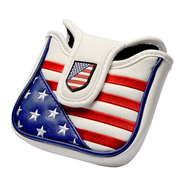 Pokrowiec na miotacz golfowy wodoodporny PU z wzorem magnetycznym - USA Flag Eagle - Wianko - 4