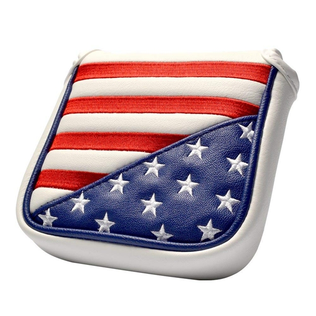 Pokrowiec na miotacz golfowy wodoodporny PU z wzorem magnetycznym - USA Flag Eagle - Wianko - 11