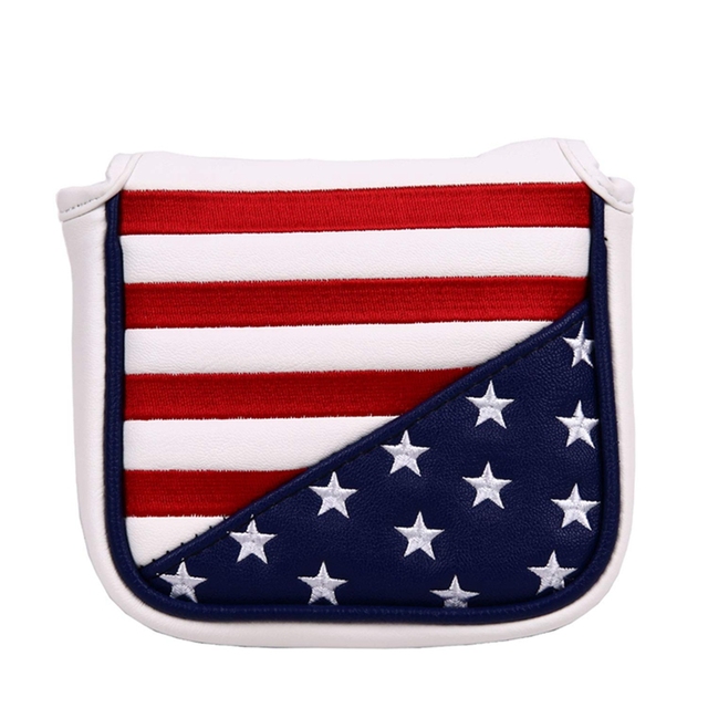 Pokrowiec na miotacz golfowy wodoodporny PU z wzorem magnetycznym - USA Flag Eagle - Wianko - 7