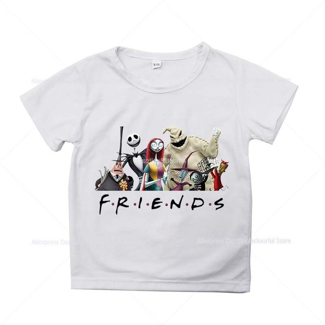 Wesołe świąteczne t-shirty dla dzieci - Przyjaciele z motywem Anime, koszulki z nadrukami dla chłopców i dziewcząt - uliczny styl dziecięcy - Wianko - 14