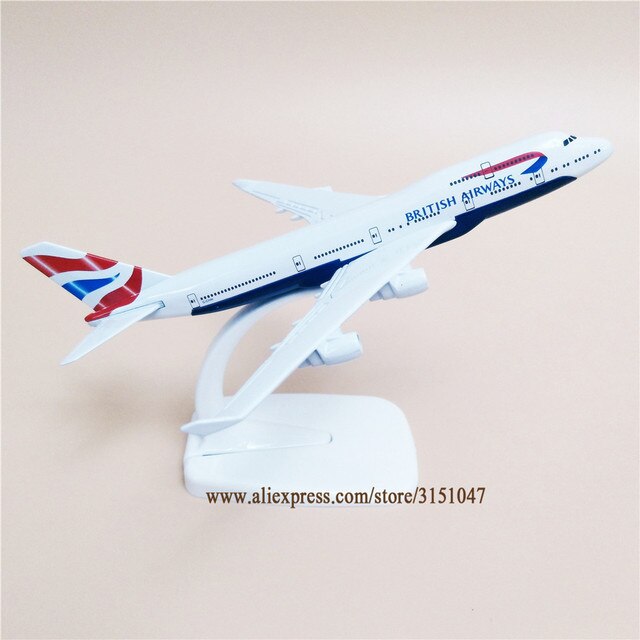 Model samolotu Boeing 747 B747 British Airways - 16cm, odlew aluminiowy - Wianko - 28