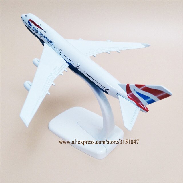 Model samolotu Boeing 747 B747 British Airways - 16cm, odlew aluminiowy - Wianko - 25