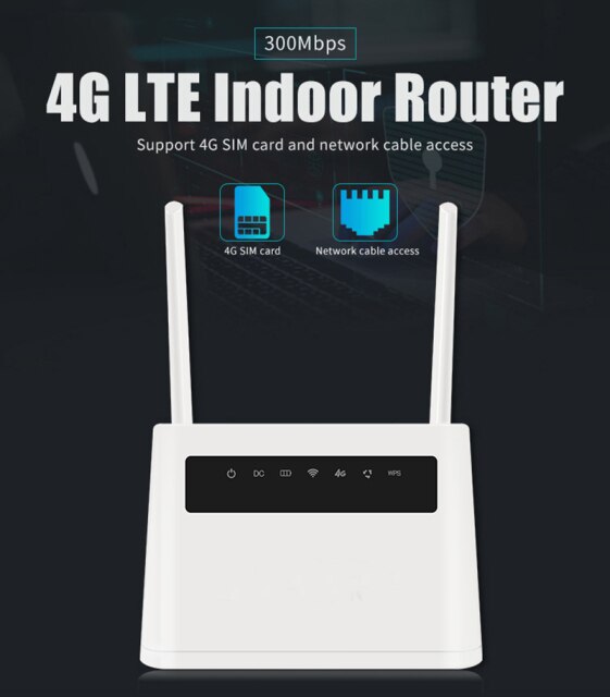 Router Wi-Fi 4G YIZLOAO z baterią, podwójną anteną i portami WAN/LAN - Modem hotspot z CPE, obsługujący statyczne routowanie i QoS - Wianko - 4