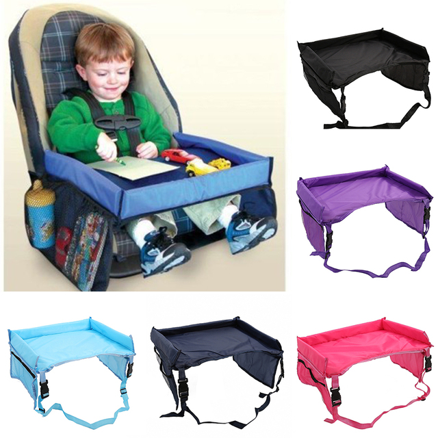 Siedzisko taca wodoodporna do spacerówki dla niemowląt z torbą na zabawki i uchwytem na biurko - Wianko - 1