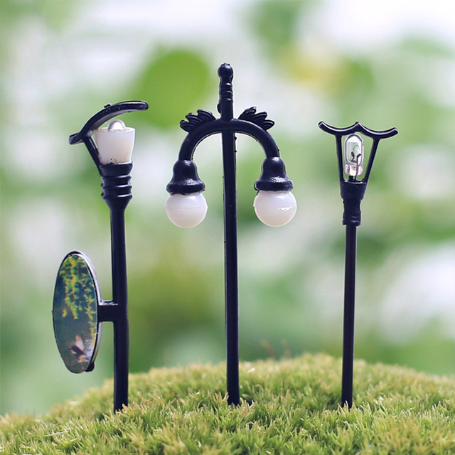 Kreatywny miniaturowy ogród z Vintage DIY - lampa dekoracyjna miniatury Craft - Wianko - 7