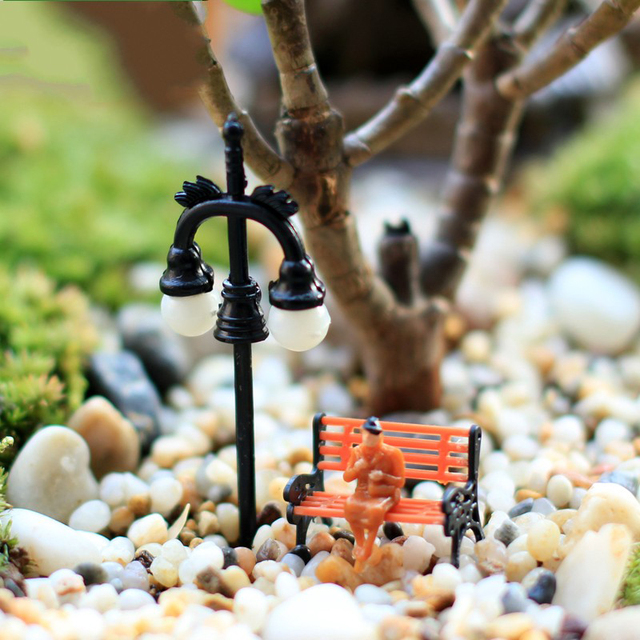 Kreatywny miniaturowy ogród z Vintage DIY - lampa dekoracyjna miniatury Craft - Wianko - 15