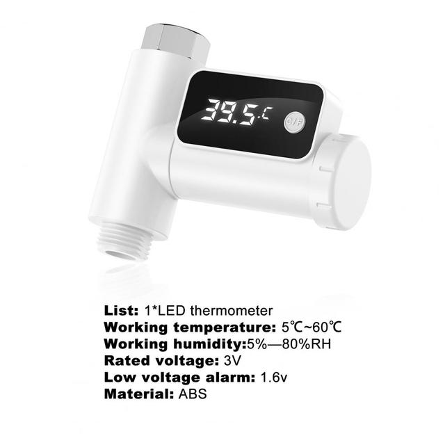 Termometr wody dla dzieci LCD 360° obrót zapobiegający wyciekom - Wianko - 18